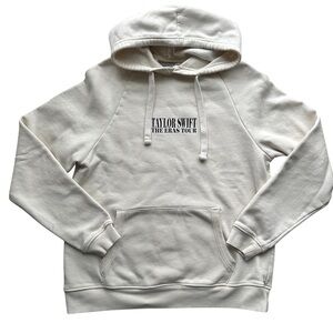 Official Taylor Swift Eras Tour Beige Oversized Hoodie‎ - Size Small